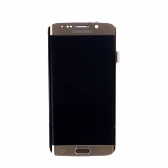 KDR Samsung S6 Edge SM - G925 Servis Orjinali Lcd Dokunmatik Ekran Gold