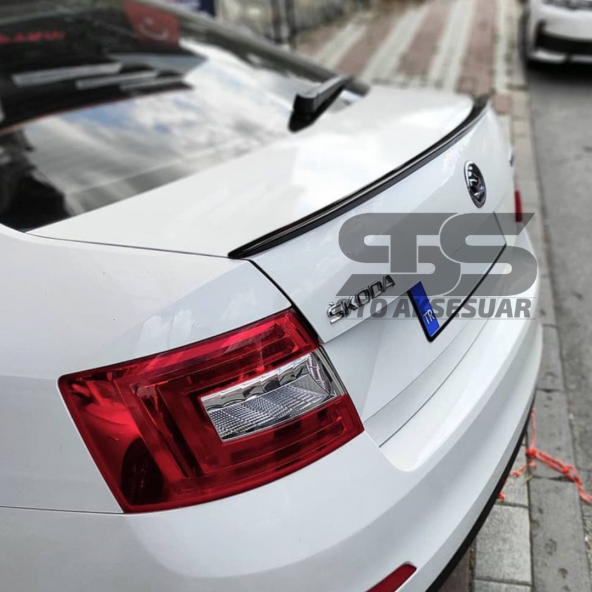 Sts Oto Aksesuar Octavia Piano Black Bagaj Üstü Spoiler Bagaj Çıtası - 2