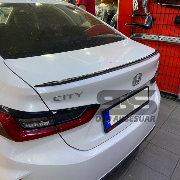 Sts Oto Aksesuar Honda City Bagaj Üstü Slim Spoiler Parlak Siyah - 2