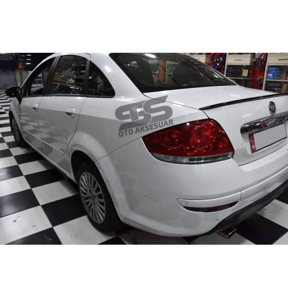 Sts Oto Aksesuar Fiat Linea Bagaj Üstü Spoiler Bagaj Çıtası Piano Black - 9