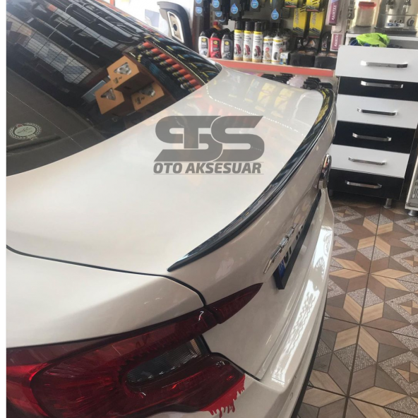 Sts Oto Aksesuar Fiat Egea Bagaj Üstü Slim Spoiler Parlak Siyah - 5