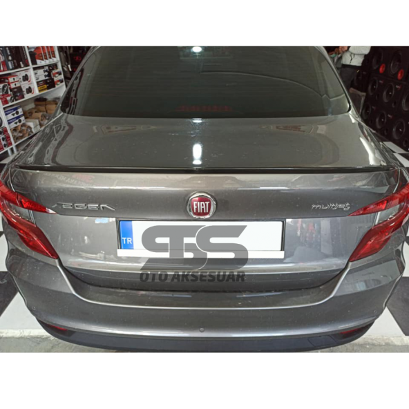 Sts Oto Aksesuar Fiat Egea Bagaj Üstü Slim Spoiler Parlak Siyah - 10