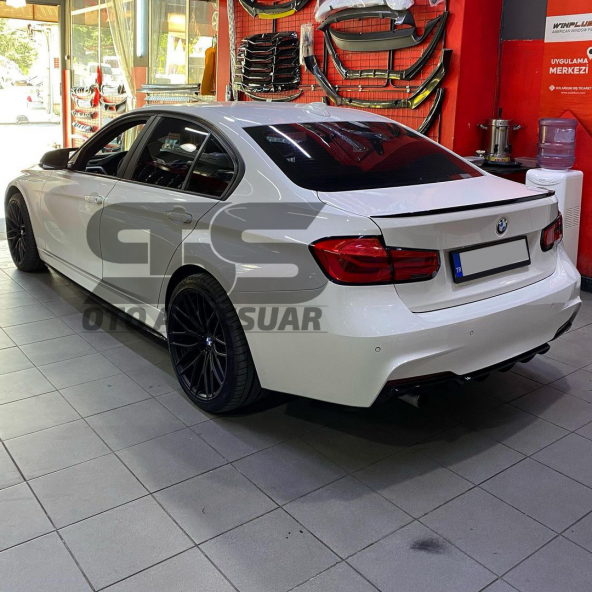 Sts Oto Aksesuar Bmw F30 318 320 325 330 Bagaj Üstü Spoiler Piano Black - 2