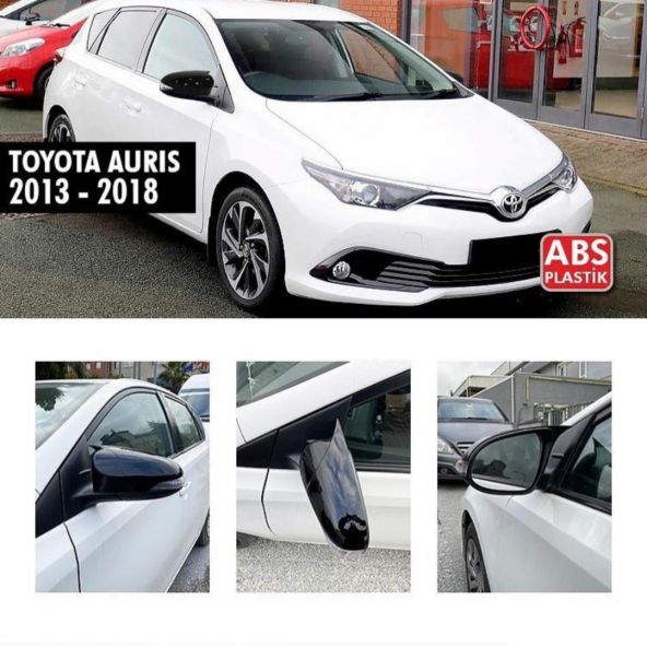 Sts Oto Aksesuar Toyota Auris 2013-2018 Batman Yarasa Ayna Kapağı Piano Black Abs Plastik
