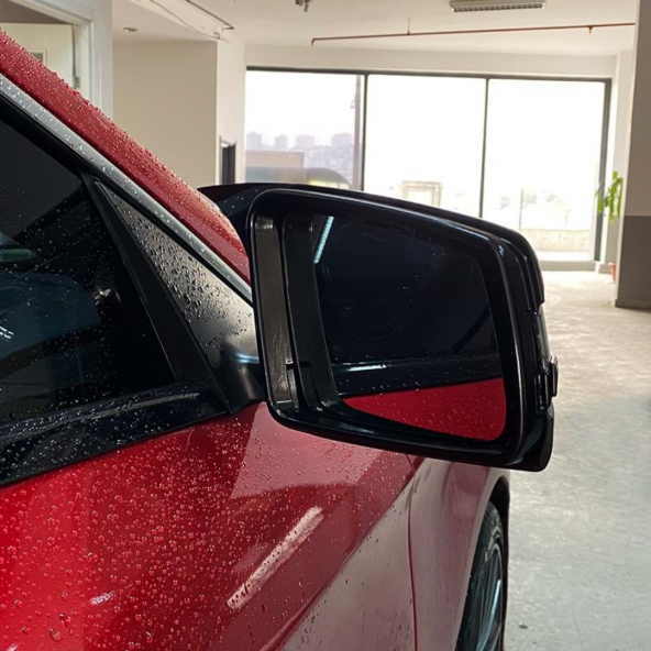 Sts Oto Aksesuar Mercedes Benz Gla X156 2014-2019 Batman Yarasa Ayna Kapağı Piano Black Abs Plastik - 4