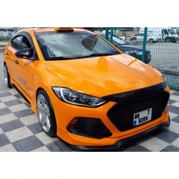 Sts Oto Aksesuar Hyundai Elantra Uyumlu Sinyalsiz 2016-2018 Batman Yarasa Ayna Kapağı Piano Black Abs Plastik - 2