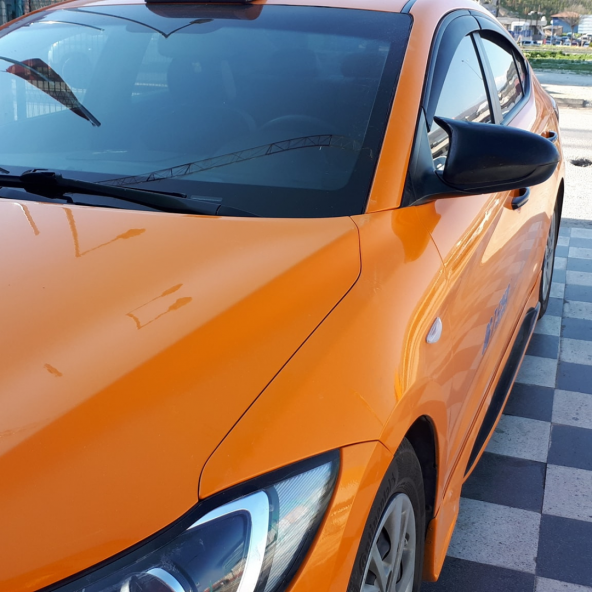 Sts Oto Aksesuar Hyundai Elantra Uyumlu Sinyalsiz 2016-2018 Batman Yarasa Ayna Kapağı Piano Black Abs Plastik - 3