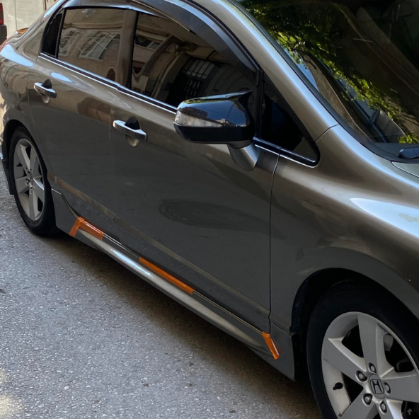 Sts Oto Aksesuar Honda Civic Fd6 2006-2011 Batman Yarasa Ayna Kapağı Piano Black Abs Plastik - 3