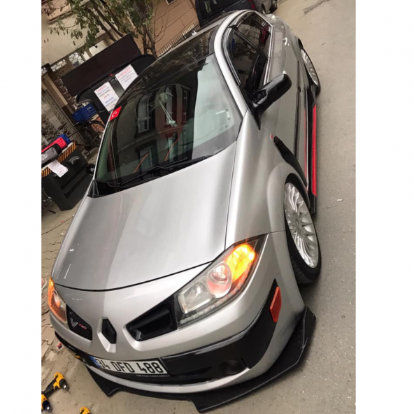 Sts Oto Aksesuar Megane 2 2002-2009 Uyumlu Batman Yarasa Ayna Kapağı Piano Black Abs Plastik - 3