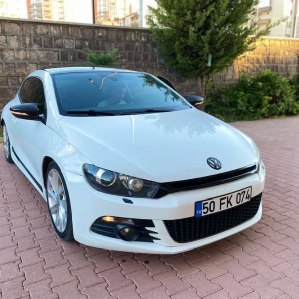 Sts Oto Aksesuar  Scirocco 2008-2016 Batman Yarasa Ayna Kapağı Piano Black Abs Plastik