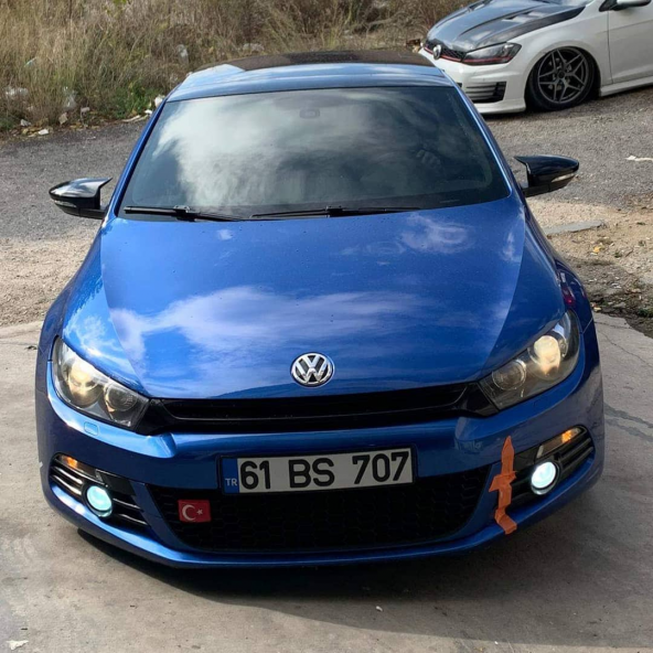 Sts Oto Aksesuar  Scirocco 2008-2016 Batman Yarasa Ayna Kapağı Piano Black Abs Plastik - 7