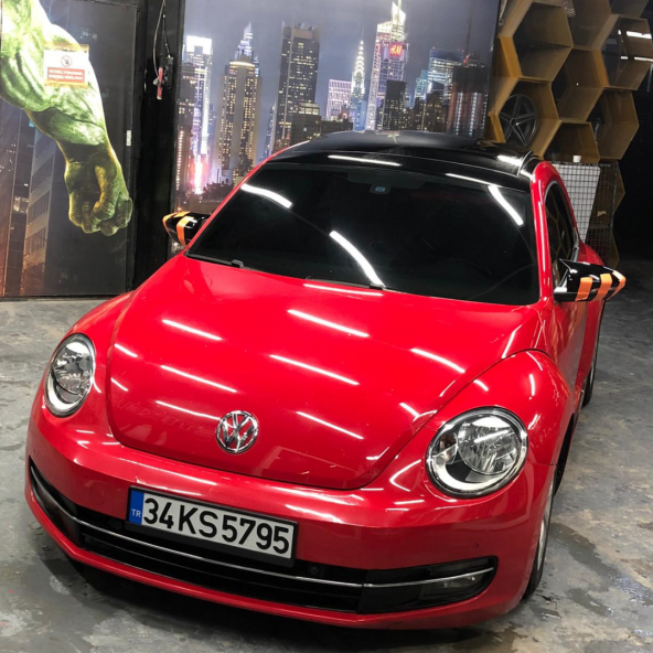 Sts Oto Aksesuar New Beetle 2011-2019 Batman Yarasa Ayna Kapağı Piano Black Abs Plastik