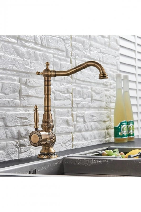 Mutfak Evye Banyo Lavabo Bataryası Antik Desenli Yeni Tasarım