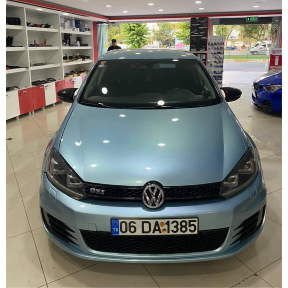 Sts Oto Aksesuar  Golf 6 2008-2012 Batman Yarasa Ayna Kapağı Piano Black Abs Plastik - 5