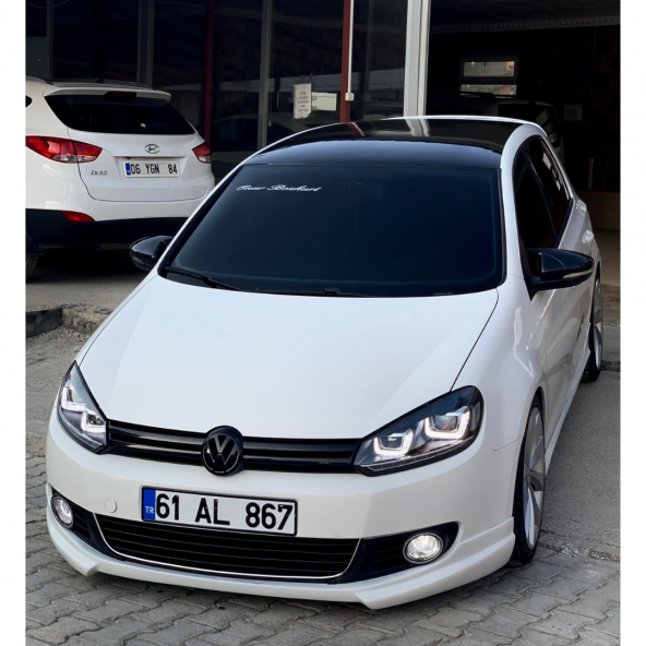 Sts Oto Aksesuar  Golf 6 2008-2012 Batman Yarasa Ayna Kapağı Piano Black Abs Plastik - 8