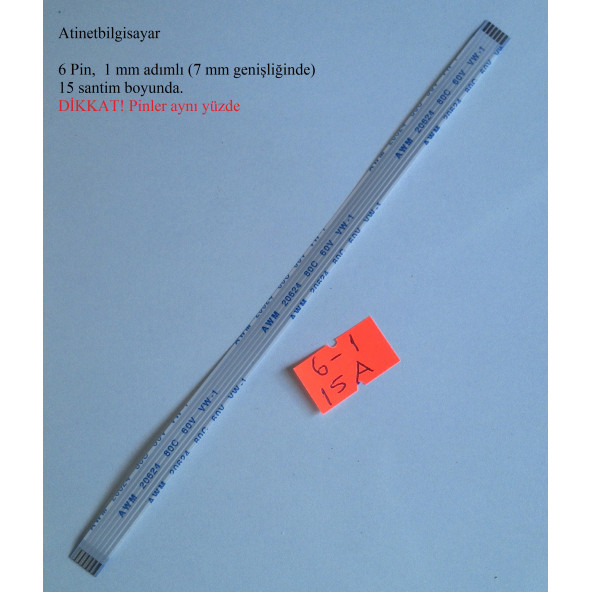 Samsung Np270E5J Np270E5E Np270E5A Touchpad Flex Kablosu 6-1-15A-7 ürün görseli 1