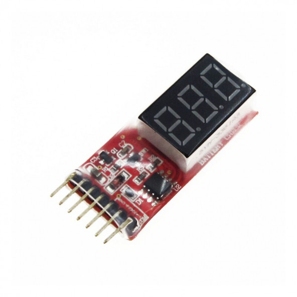 Lipo Pil Ölçer Dijital Gösterge 2-6 Hücre - 1