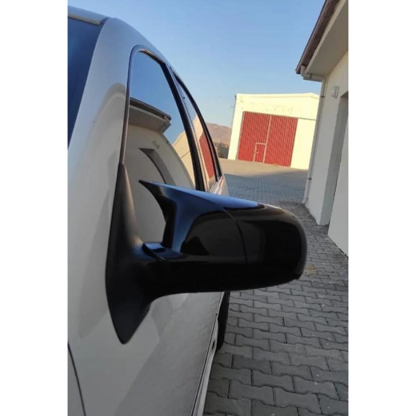 Sts Oto Aksesuar Seat Toledo Mk2 1998-2005 Batman Yarasa Ayna Kapağı Piano Black Abs Plastik - 3