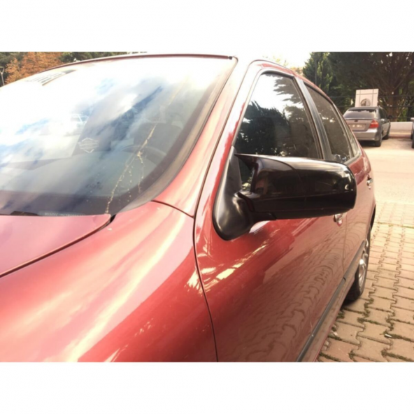 Sts Oto Aksesuar Seat Toledo Mk2 1998-2005 Batman Yarasa Ayna Kapağı Piano Black Abs Plastik - 5