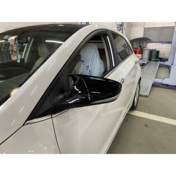 Sts Oto Aksesuar Hyundai I30 2012-2017 Batman Yarasa Ayna Kapağı Piano Black Abs Plastik - 5