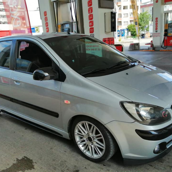 Sts Oto Aksesuar Hyundai Getz 2002-2011 Batman Yarasa Ayna Kapağı Piano Black Abs Plastik - 3