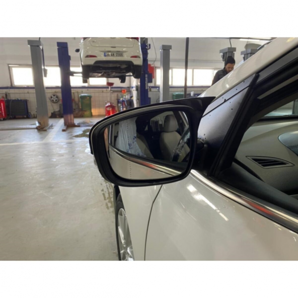 Sts Oto Aksesuar Hyundai Accent Blue Sinyalli Batman Yarasa Ayna Kapağı Piano Black Abs Plastik - Resim 3