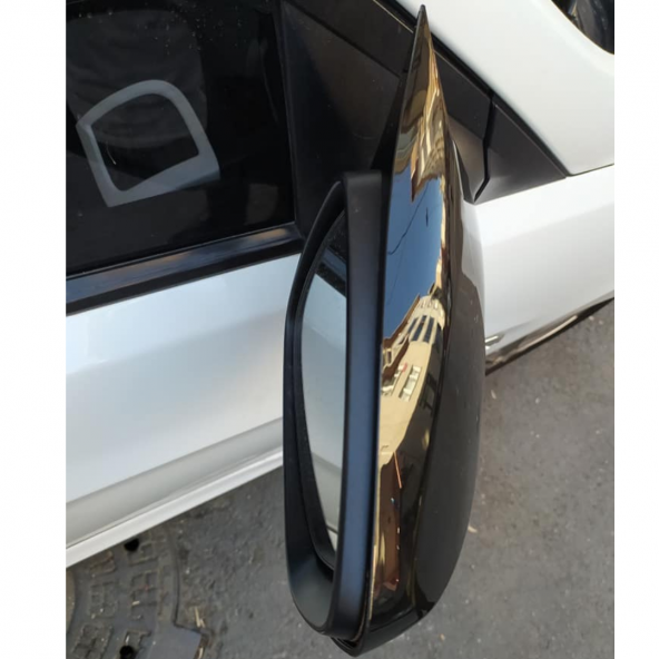 Sts Oto Aksesuar Hyundai Accent Blue  Batman Yarasa Ayna Kapağı Piano Black Abs Plastik - 6