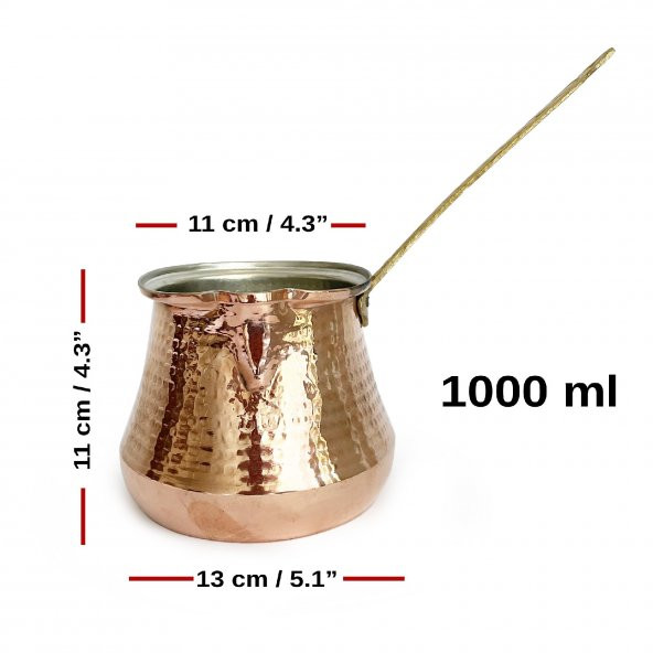 Shark Anatolia Bakır Sütlük 1 Litre - Resim 4