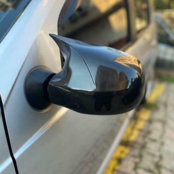 Sts Oto Aksesuar Dacia Sandero 2009-2020 Batman Yarasa Ayna Kapağı Piano Black Abs Plastik - 5