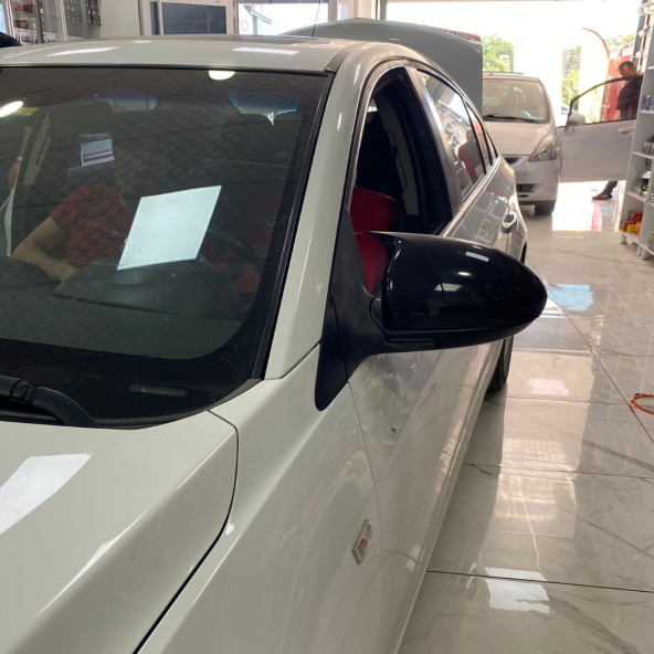 Sts Oto Aksesuar Chevrolet Cruze 2008-2016 Batman Yarasa Ayna Kapağı Piano Black Abs Plastik