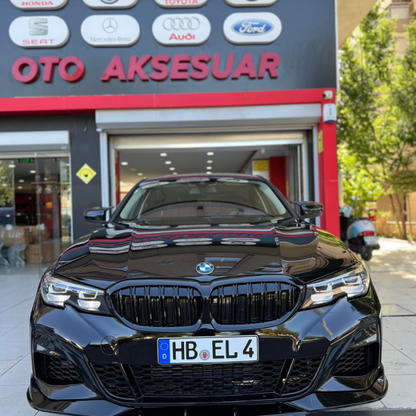 Sts Oto Aksesuar Bmw G20 3 Serisi Batman Yarasa Piano Black Abs Plastik Ayna Kapağı - 2