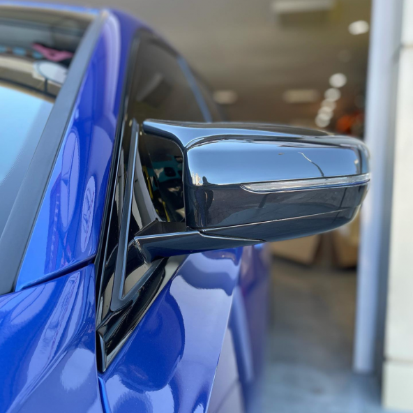Sts Oto Aksesuar Bmw G20 3 Serisi Batman Yarasa Piano Black Abs Plastik Ayna Kapağı - 3