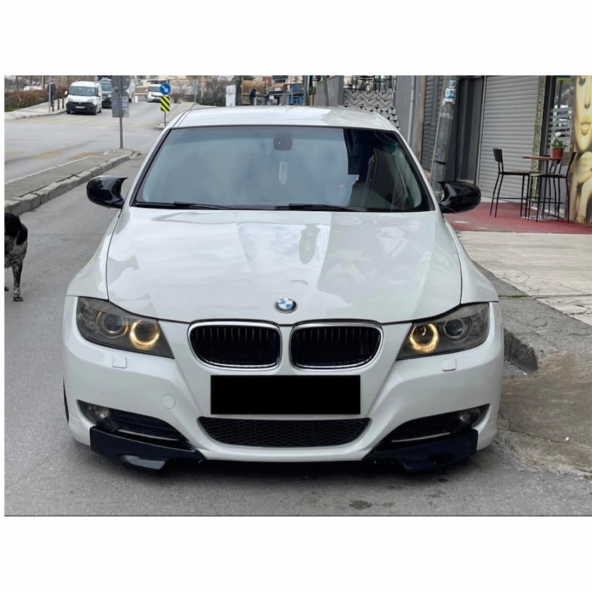 Sts Oto Aksesuar Bmw E90 Makyajlı Kasa Batman Yarasa Ayna Kapağı Piano Black Abs Plastik