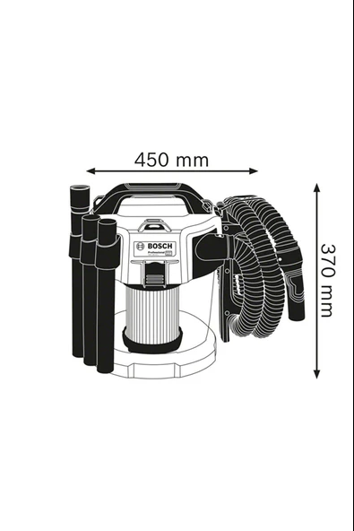 Bosch GAS 18 V-10L AKÜLÜ EL SÜPÜRGESİ (SOLO) - 2