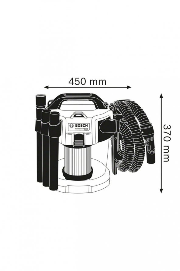 Bosch Gas 18 V-10L Akülü El Süpürgesi (Solo) - 2