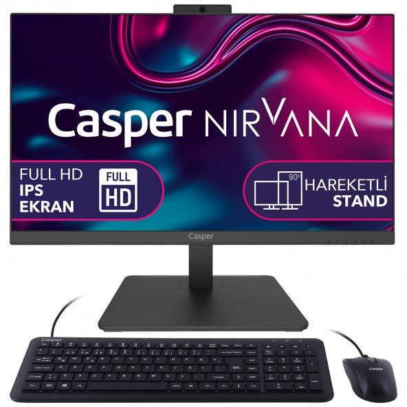 Casper Nirvana A60.1155-BV05R-V Intel Core i5-1155G7 16GB RAM 500 NVME SSD GEN4 W11 Pro Aio Pc