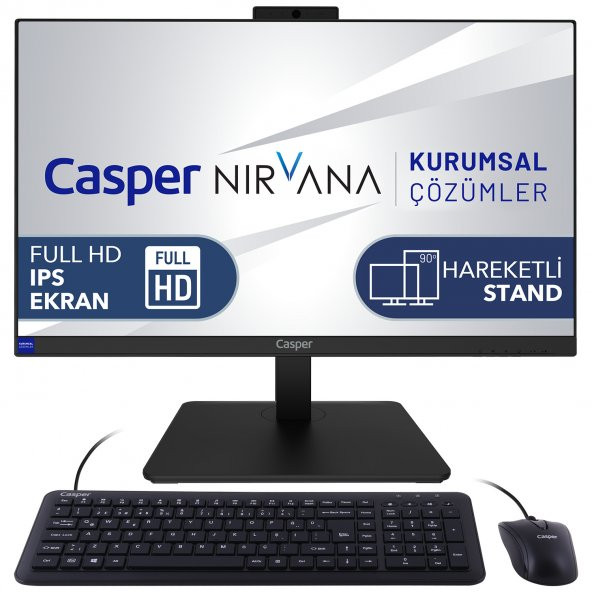 Casper Nirvana A70.1155-BV00X-V Intel Core i5-1155G7 16GB 500GB NVME SSD GEN4 Freedos 23.8" FHD AİO Bilgisayar