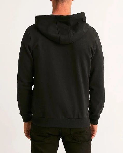 Hipatu 2 İp Şardonlu Fermuarlı Kapşonlu Oversize Sweatshırt Ceket - 6
