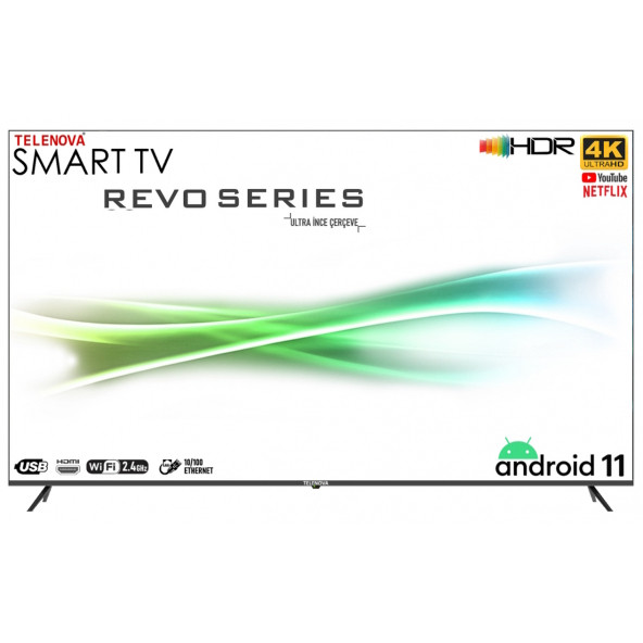 Telenova Revo 4K Ultra HD 58" 147 Ekran Uydu Alıcılı Android Smart LED TV - 1