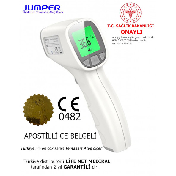 Jumper Temassız Ateş Ölçer Alından Jpd- Fr202 - 3