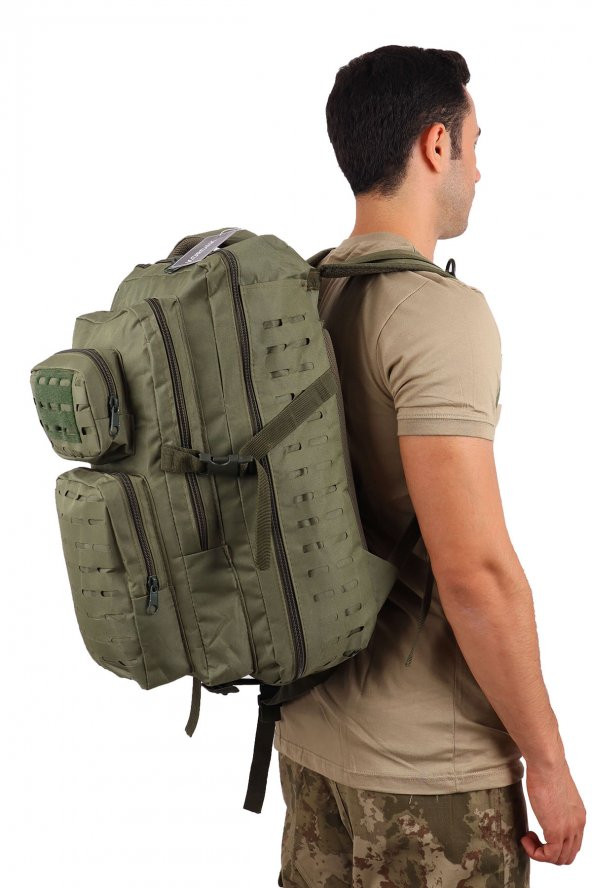 42 Lt Haki Askeri Çanta - Lazer Kesim Taktik Çanta - 5