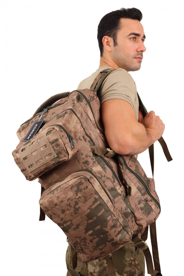 42 Lt Haki Askeri Çanta - Lazer Kesim Taktik Çanta - 6