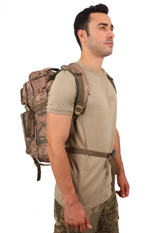 42 Lt Haki Askeri Çanta - Lazer Kesim Taktik Çanta - 11