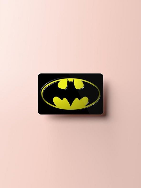 Siyah Batman Yarasa Kredi Kartı Kaplama Sticker Etiket