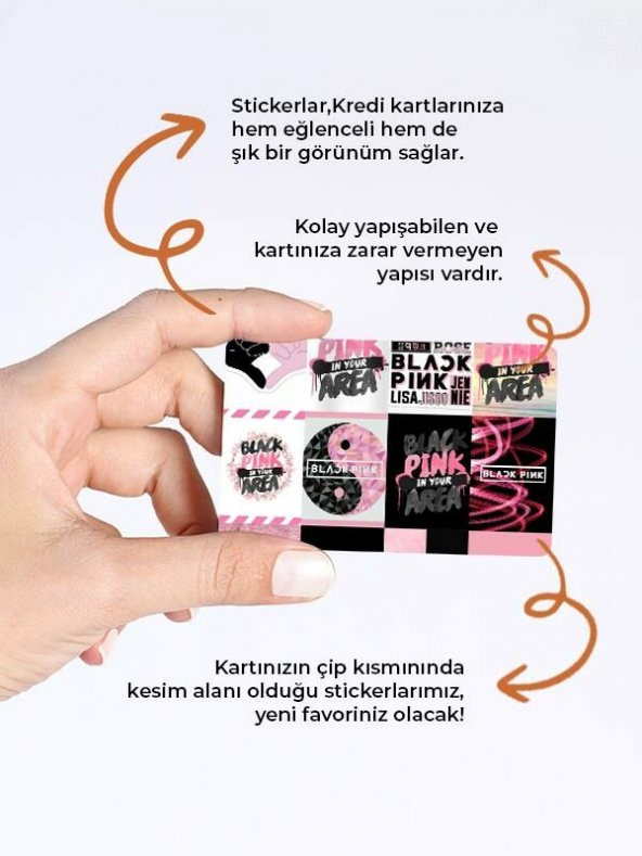 Blackpink Lisa Rose Jennie Kredi Kartı Kaplama Sticker Etiket - 2