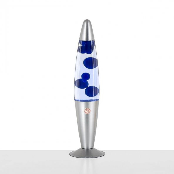 Lav Lambası Kırmızı Büyük Boy 41 cm Gece Lambası Lava Lamp Mavi - 2
