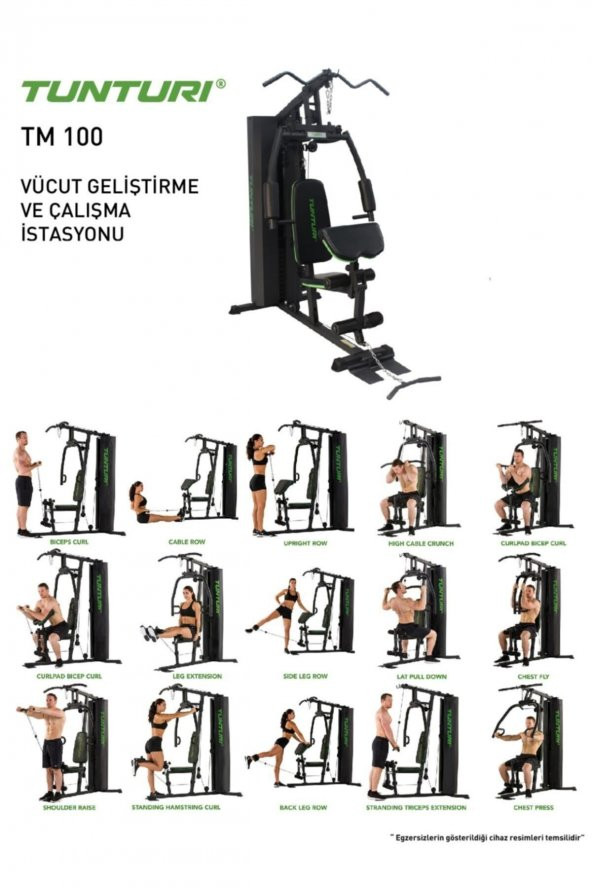 Tm 100 Vücut Geliştirme ve Çalışma İstasyonu 100 kg Plaka - 2