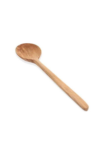 THE MİA ZEYTİN AĞACI YUVARLAK KAŞIK 33CM - 2
