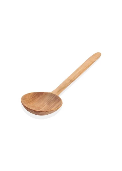 THE MİA ZEYTİN AĞACI YUVARLAK KAŞIK 33CM - 3