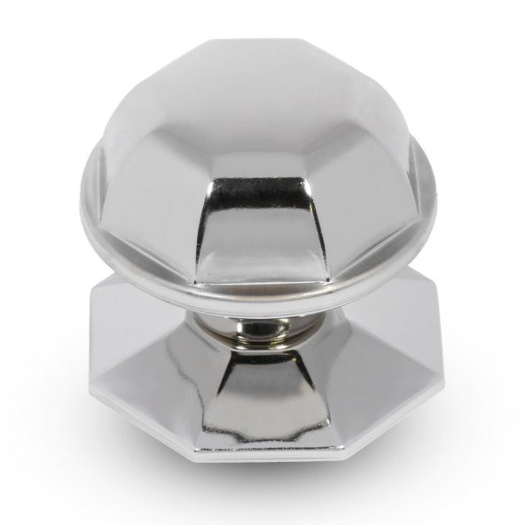 Kapı Tokmağı Topuzu Kapı Babası Kolu Nikel Saten Metal Tokmak - Resim 4